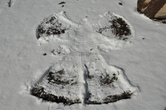 Impressão digital de um anjo, em Mount Shasta, na Califórnia, nos Estados Unidos